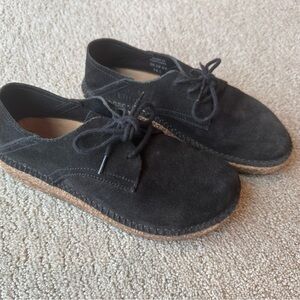 Birkenstock Gary Suede Leather Black Oxfords